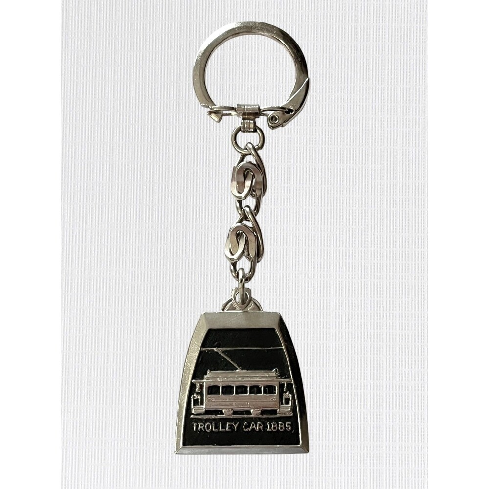 Signa-Craft Trolly Car 1885 Keychain Streetcar Key Ring Transportation Souvenir